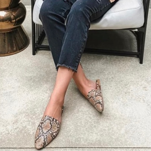 Steve Madden Shoes - Steve Madden Ally Snake Embossed Mules.